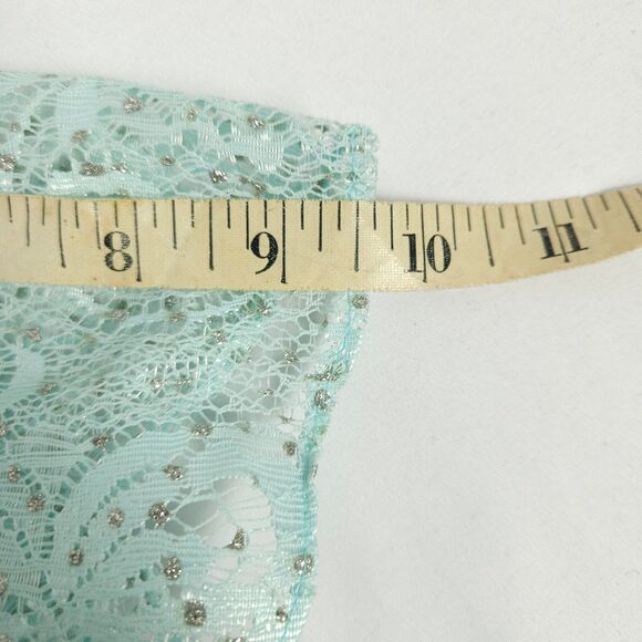 Vintage Jennifer Gee Womens 14 Teal Pleated Belted Midi Dress Made in USA - Picture 6 of 7